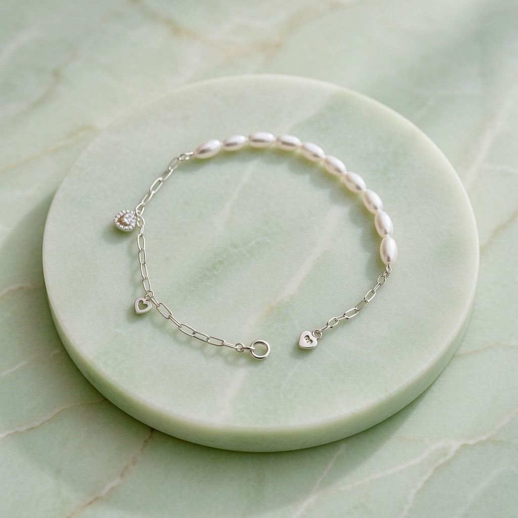 Classic Pearl Silver Bracelet