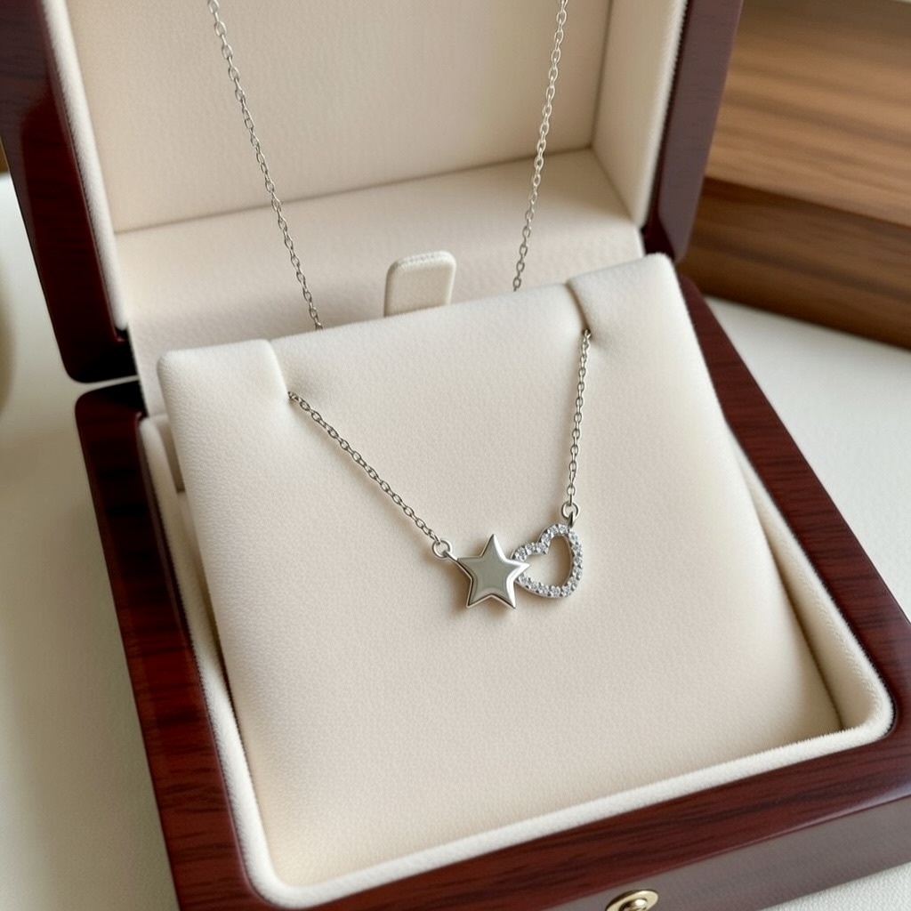 Eternal Star & Heart Duo Necklace