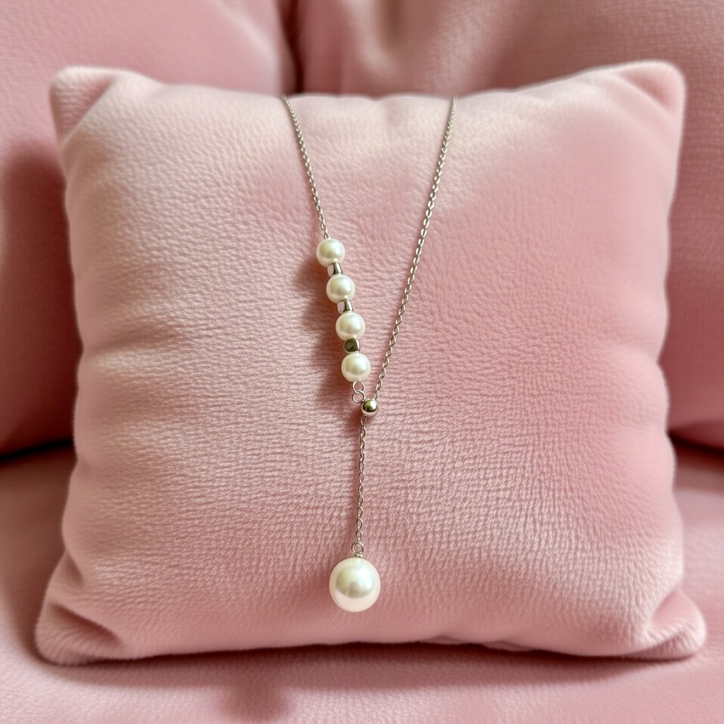 Elegant Pearl Drop Necklace