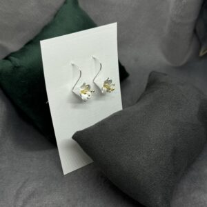 Realistic Floral Drop Earrings - Image 2