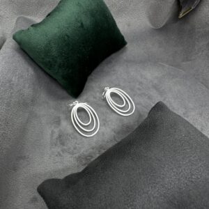 Oval Layered Hoop Earrings