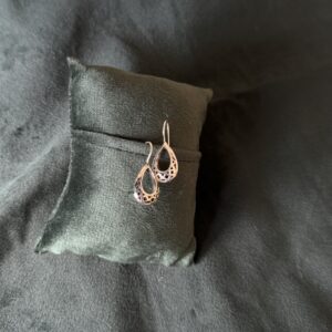 Delicate Teardrop Earrings - Image 2