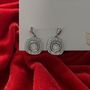 Elegant Silver Drop Earrings - Image 3