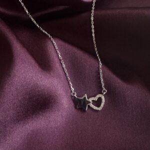 Eternal Star & Heart Duo Necklace