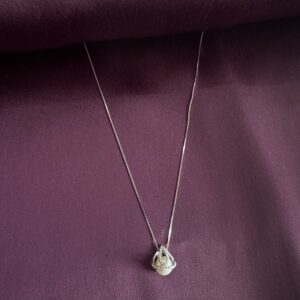 Pearl Pendant on Silver Necklace - Image 2