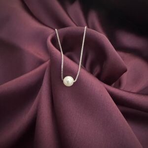 Simple Pearl Chain Necklace