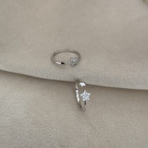 Adjustable Star and Stone Toe Ring - Image 3