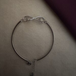 Infinity Hearts Sterling Silver Bracelet - Image 2