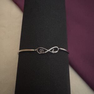 Infinity Hearts Sterling Silver Bracelet - Image 3