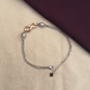 Infinity Bracelet with Rose Gold Highlights - Image 2