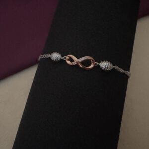 Infinity Bracelet with Rose Gold Highlights - Image 3