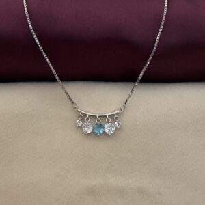 Gemstone Drop Bar Necklace - Image 2