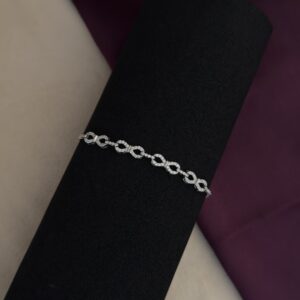 Linked Infinity Bracelet adjustable chain - Image 3