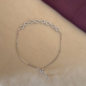 Linked Infinity Bracelet adjustable chain - Image 2