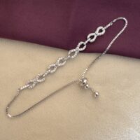 Linked Infinity Bracelet adjustable chain