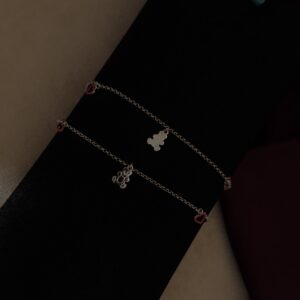 Heart Charm Anklet Set - Image 3