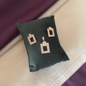 Square Studded Jewelry Set - Image 2