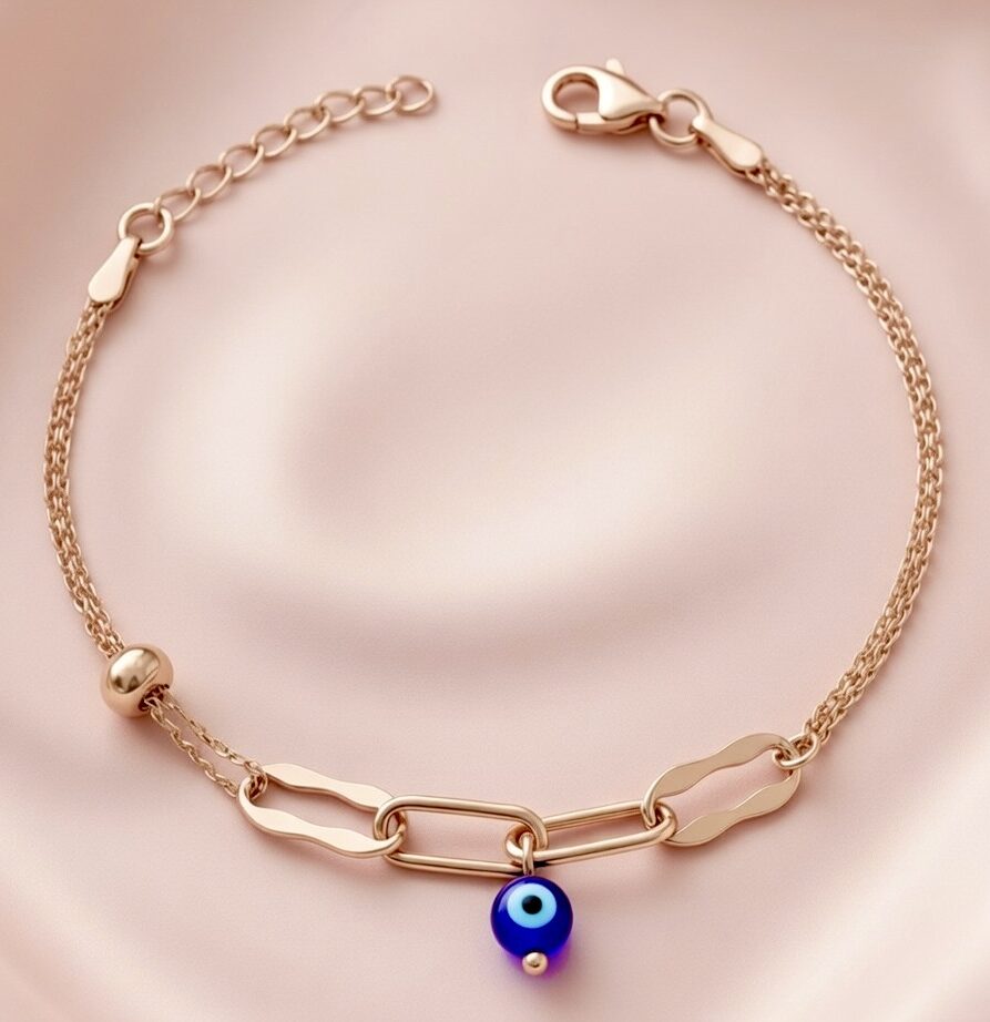 Elegant Evil Eye Charm Bracelet