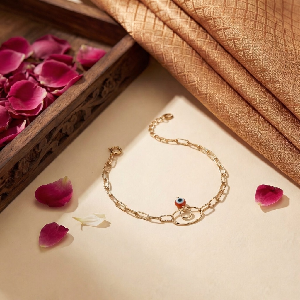 Gold Evil Eye Bracelet